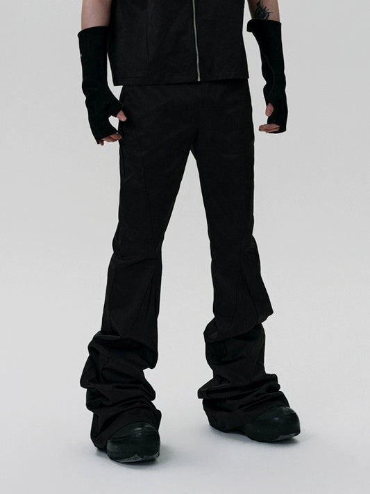 FRKM SCD x 2er0 Collaboration Bootcut Pleated Loose Casual Pants - KARINA.