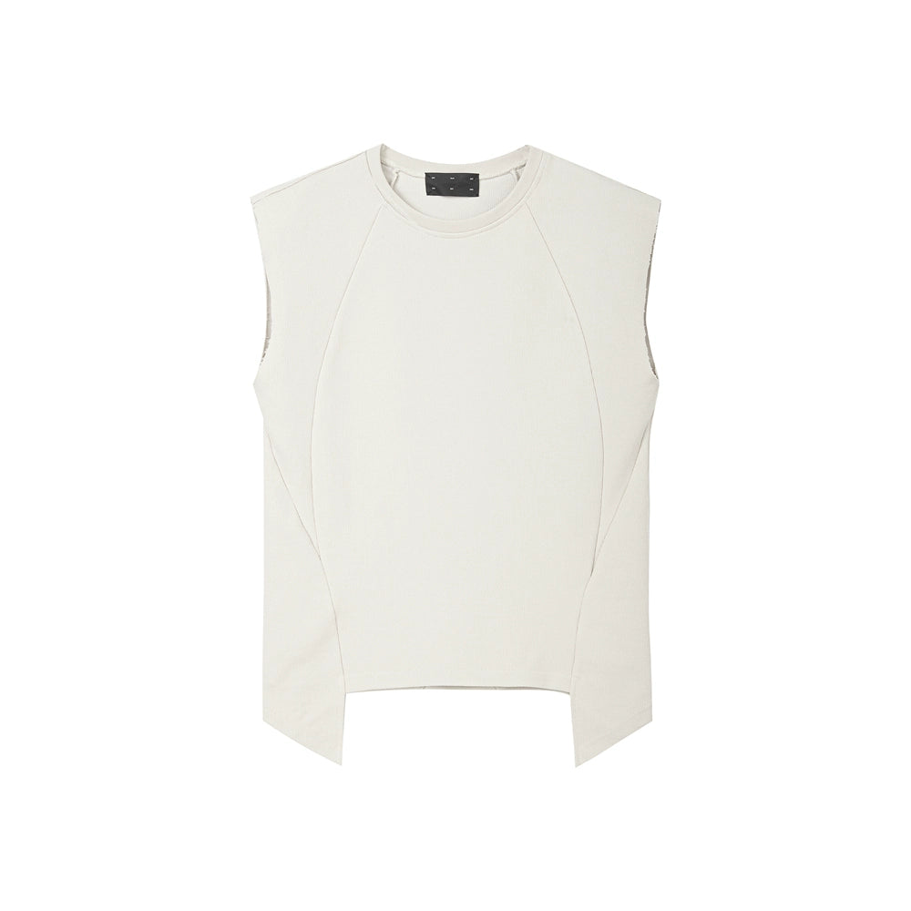 FRKM SCD Deconstructed Sleeveless Shoulder Vest - IRIS.