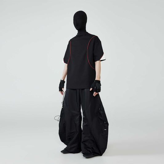 FRKM SCD contrast stitching short-sleeved T-shirt Unisex - ALAN.
