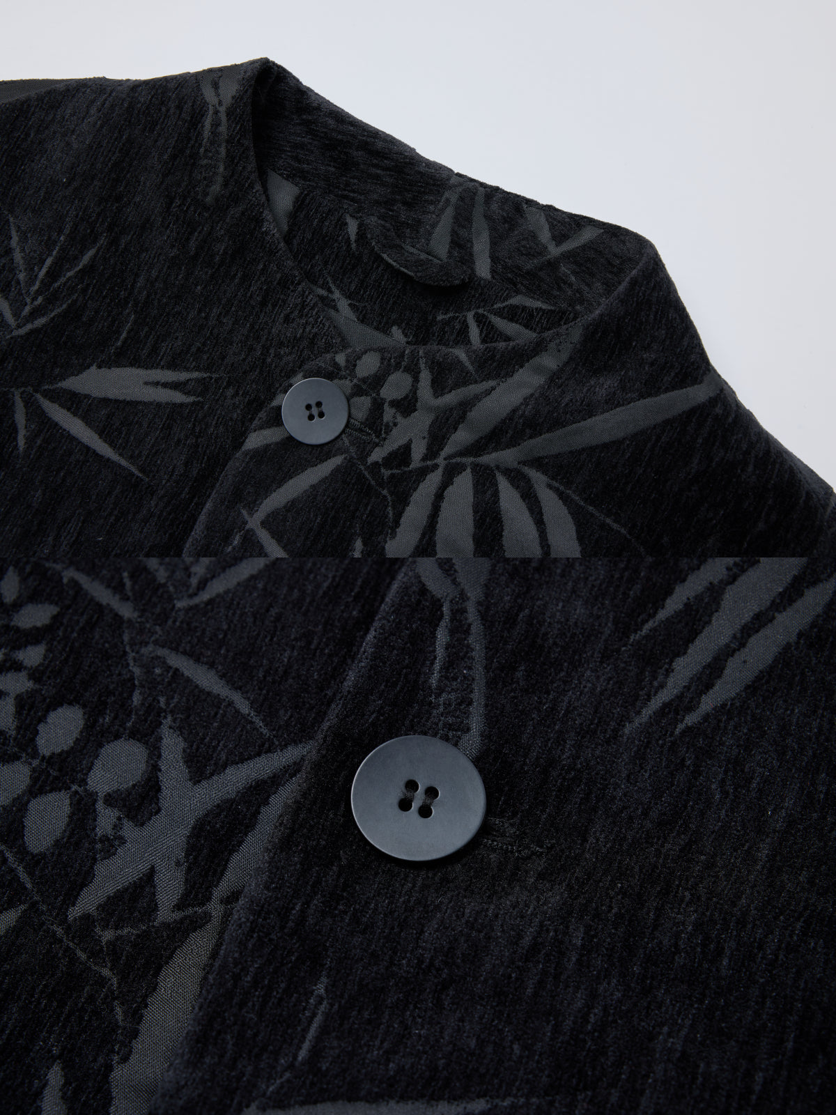 OWNLIFE bamboo sparrow chenille velvet jacquard jacket - JOSIE.