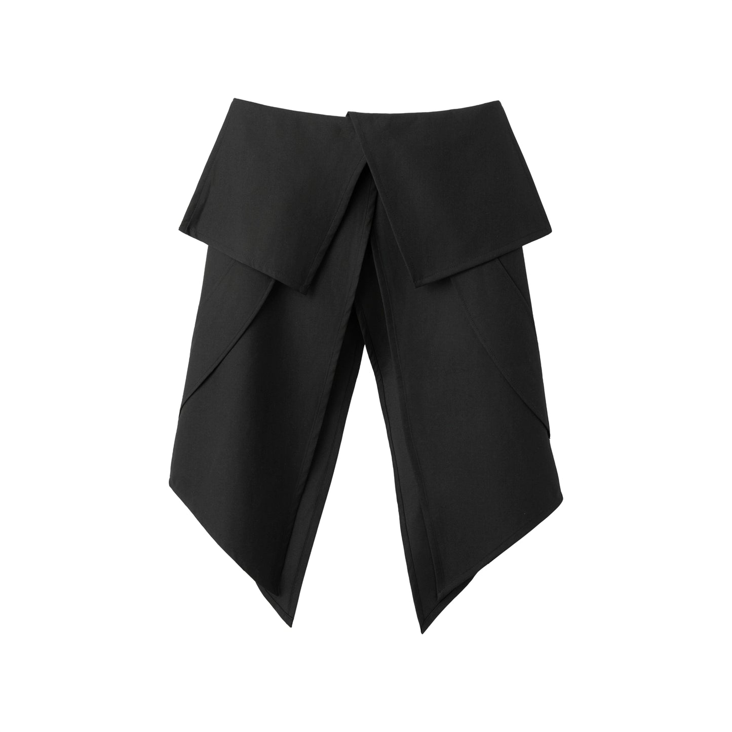 FRKM SCD Deconstructed Waist Seal Layered Butt Curtain unisex Skirt - BERRY.