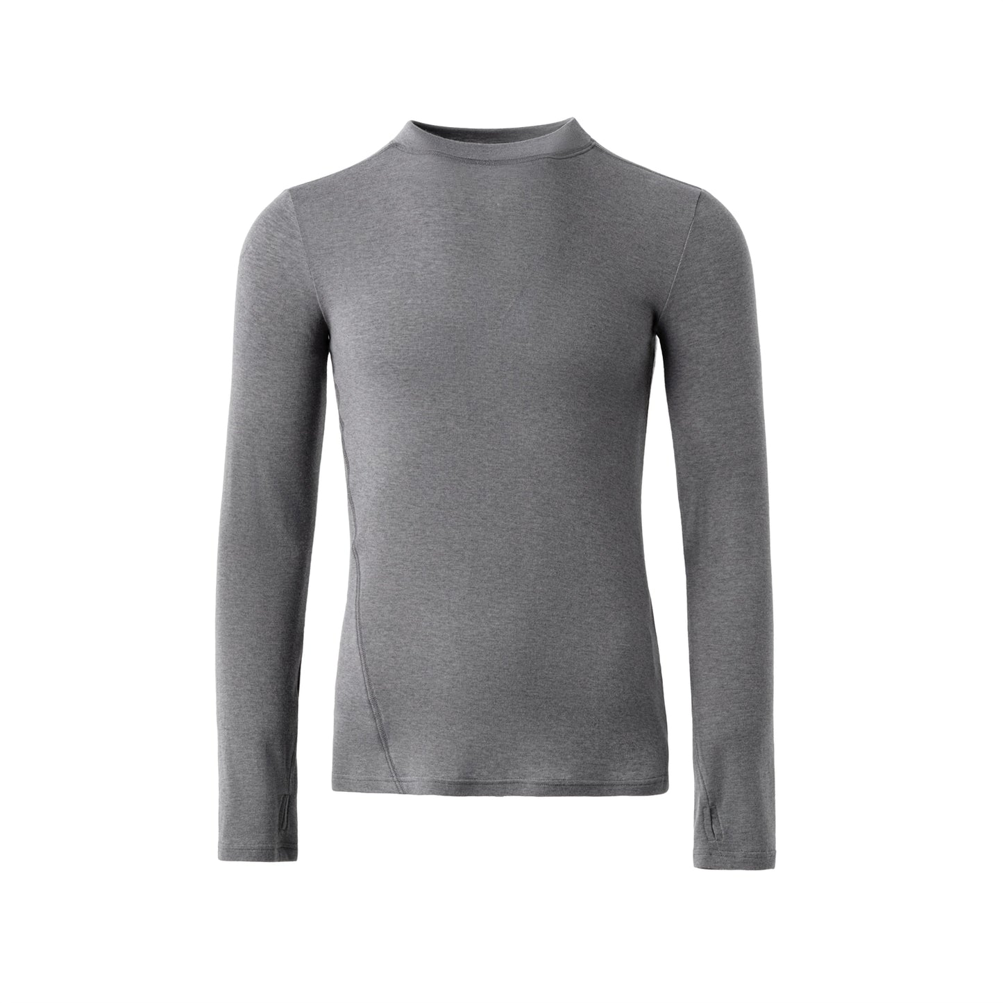 FRKM SCD Wool Grey Stretch Slim Waist Versatile Long Sleeve T-Shirt - VERITY.