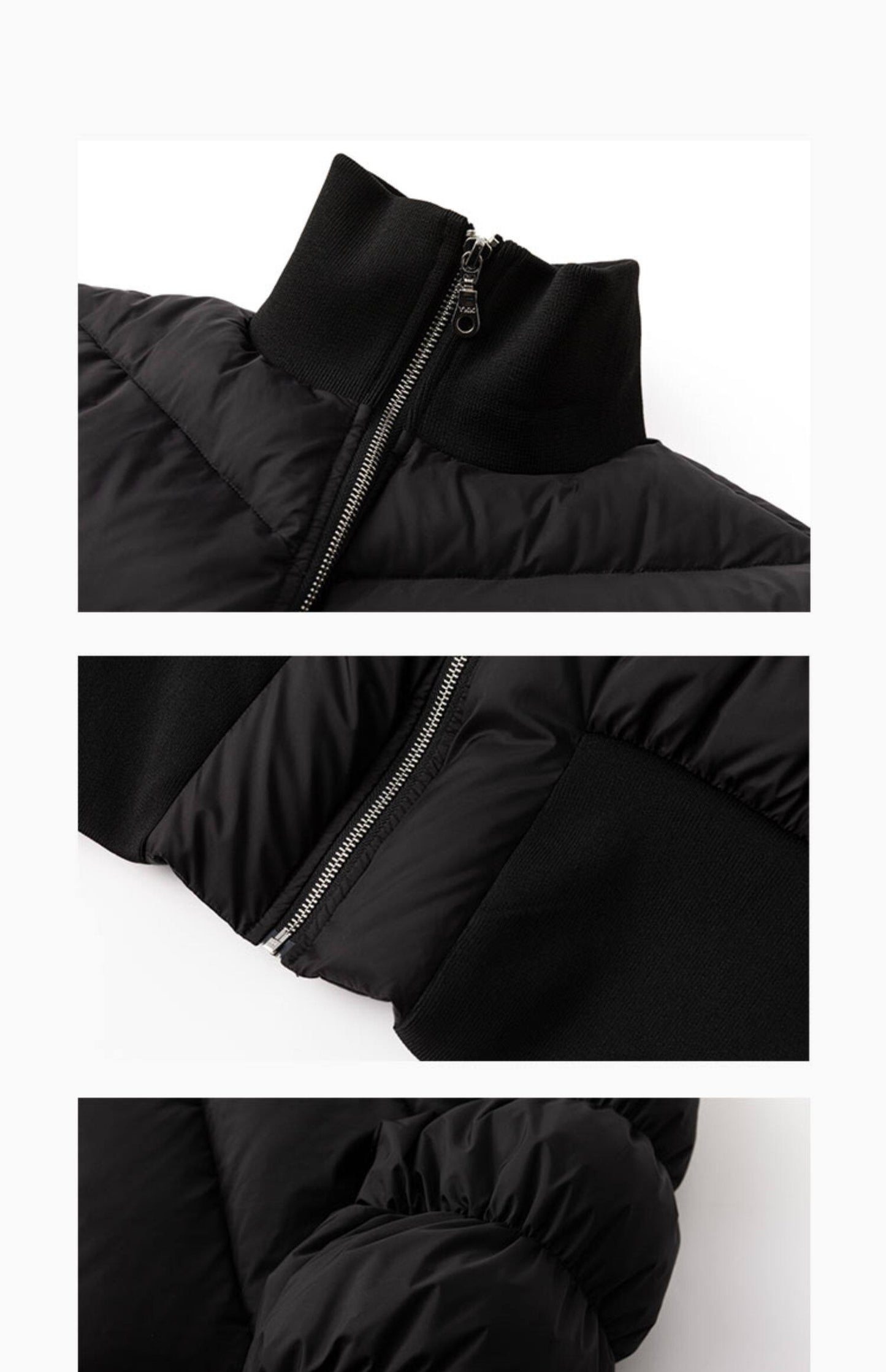 FRKM SCD 90 White Duck Down Thickened Slim Fit Unisex Cropped Jacket- SASHA.