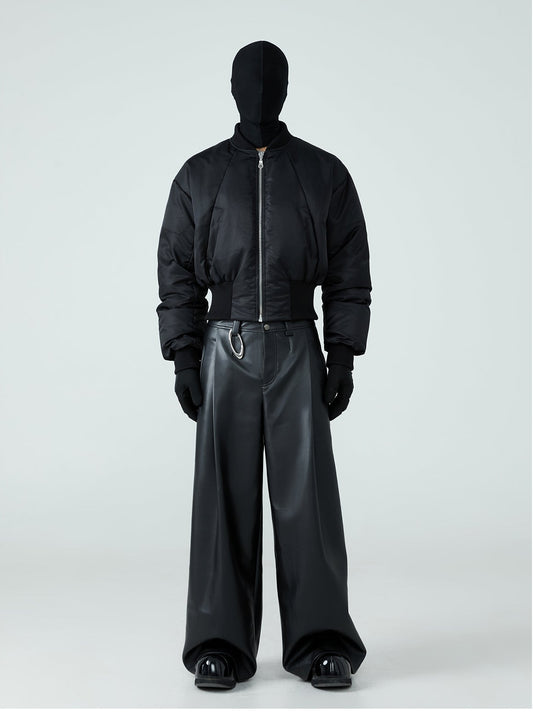 FRKM SCD Waist Cropped Duck Down Thickened Unisex Jacket- ORANGE.