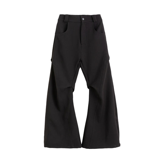 FRKM SCD Textured Double Pressed/Machemitar Cut Casual Pants -BARBARA.