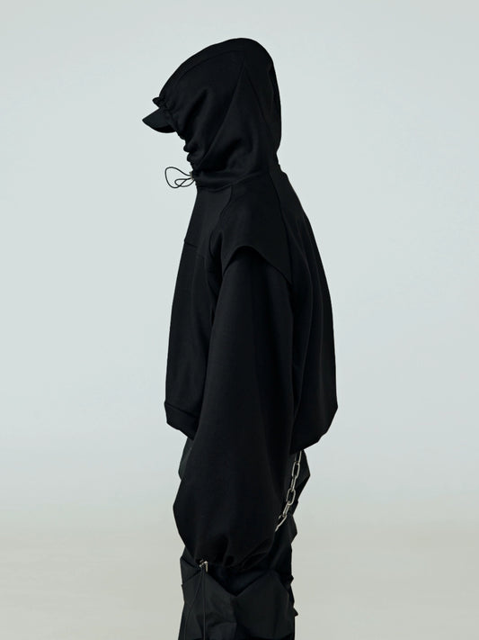 FRKM SCD Oversized frisbee heavy drawstring hooded sweatshirt - UTTER.