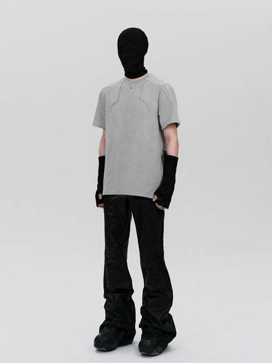 FRKM SCD simple design deconstructed short sleeve t-shirt - FEINT.