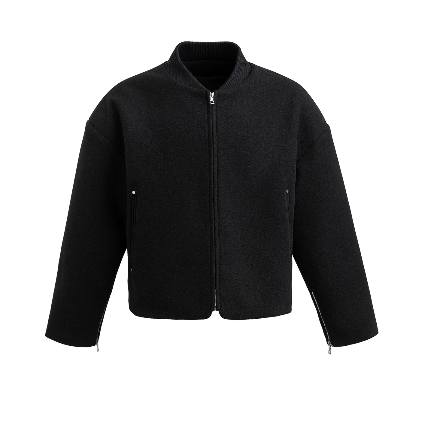 FRKM SCD 24 F/W Wide Padded Shoulder Tweed Loose Short Jacket - TURNER.