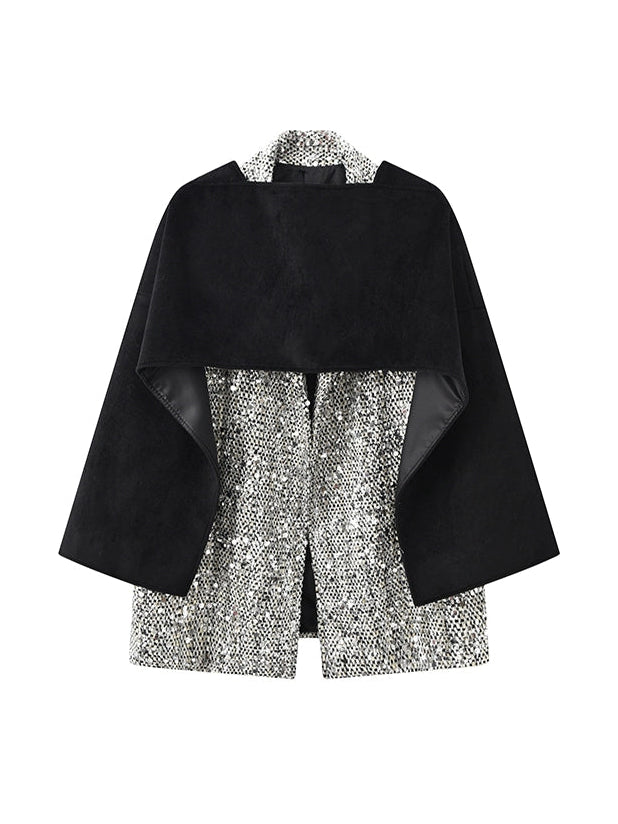 JIECHI loose casual shawl woolen coat - KHALI.