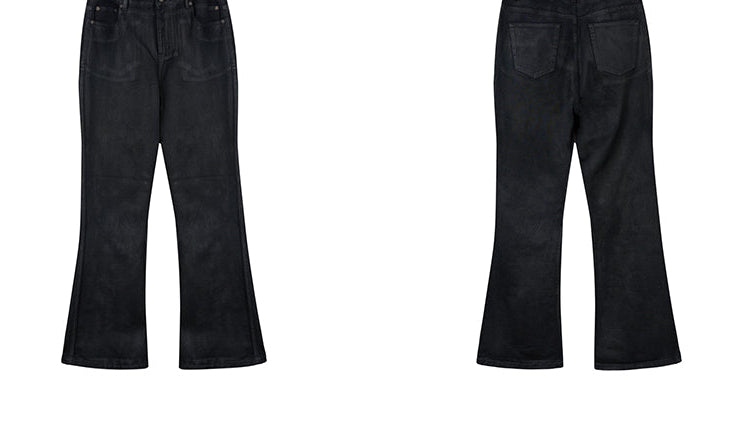 FRKM SCD Jeans Hand-brushed Wax Straight Bootcut Casual Pants - JOCELYN.