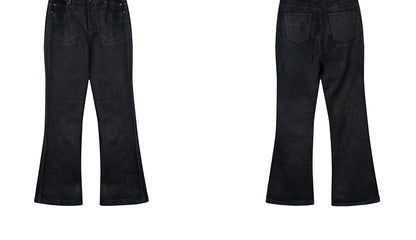 FRKM SCD Jeans Hand-brushed Wax Straight Bootcut Casual Pants - JOCELYN.