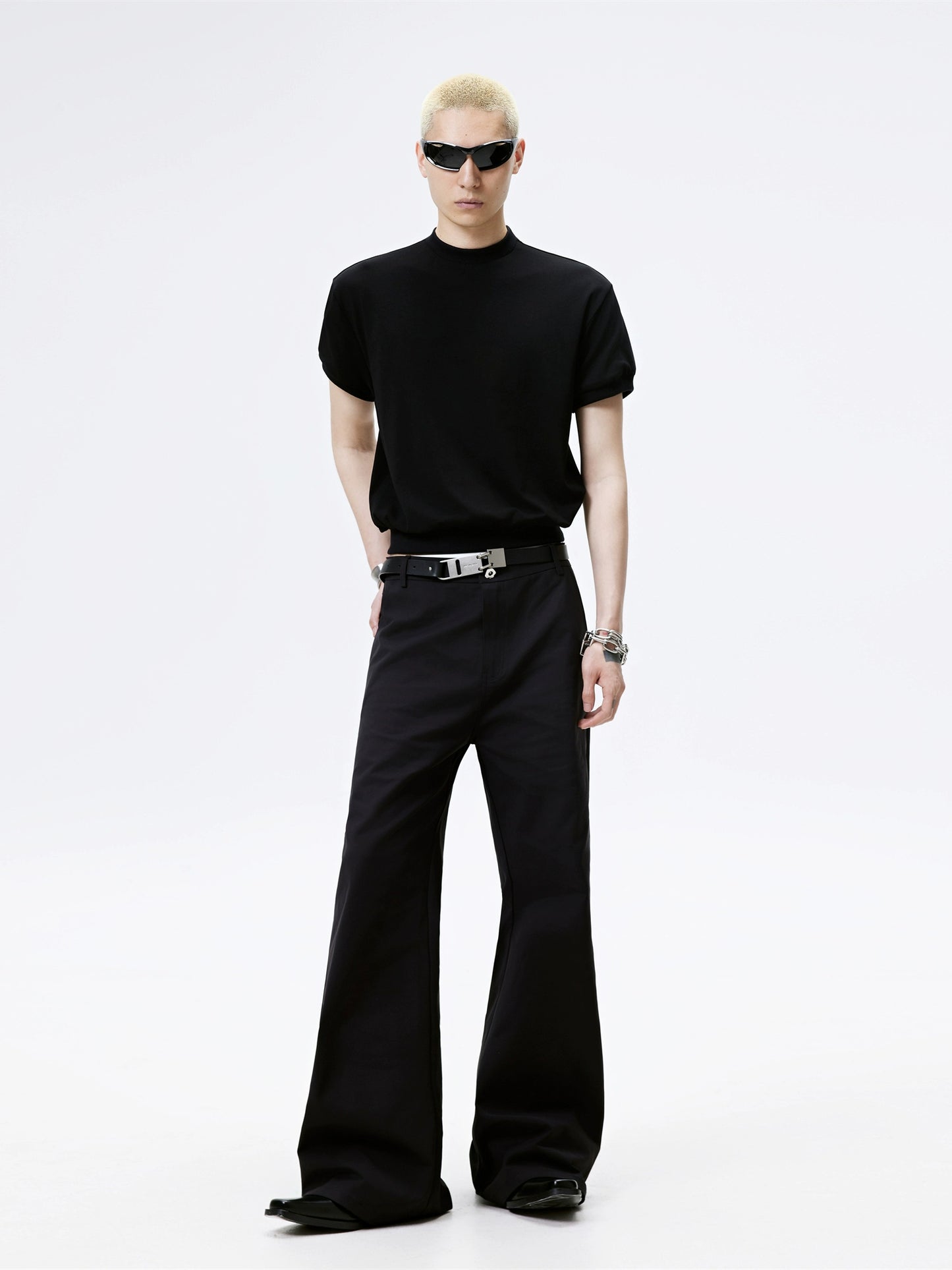 FRKM SCD Ribbed Waist Stretch Short Sleeve Versatile T-Shirt - FAST.