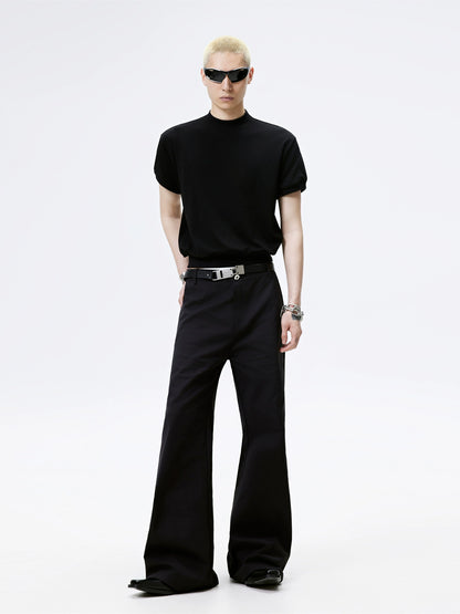FRKM SCD Ribbed Waist Stretch Short Sleeve Versatile T-Shirt - FAST.