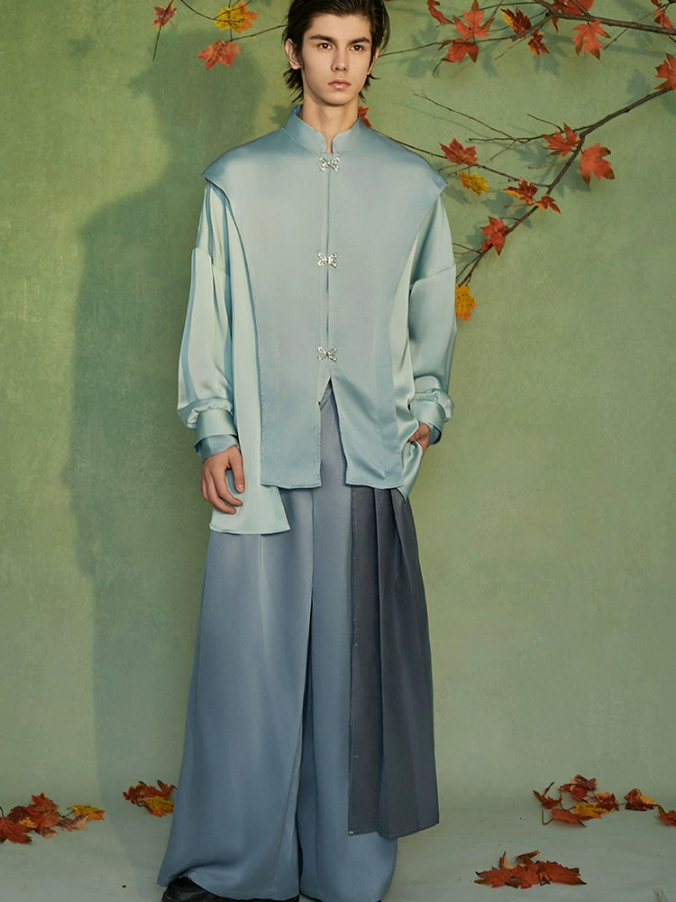 JIECHI horse-faced culottes loose casual trousers- TRISTAN.