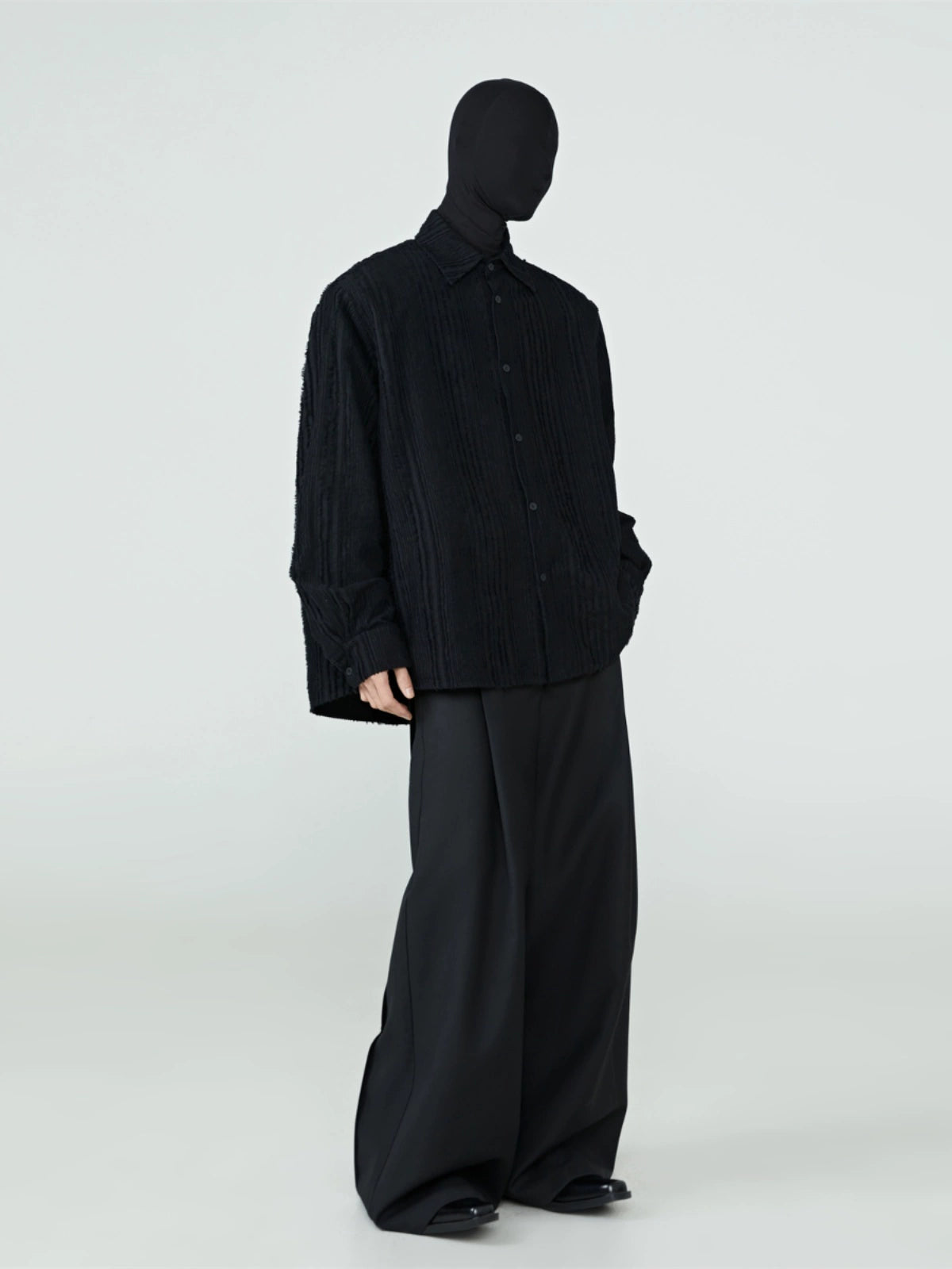 FRKM SCD Raw Edges Stitched Loose Long Sleeve Top - INA.