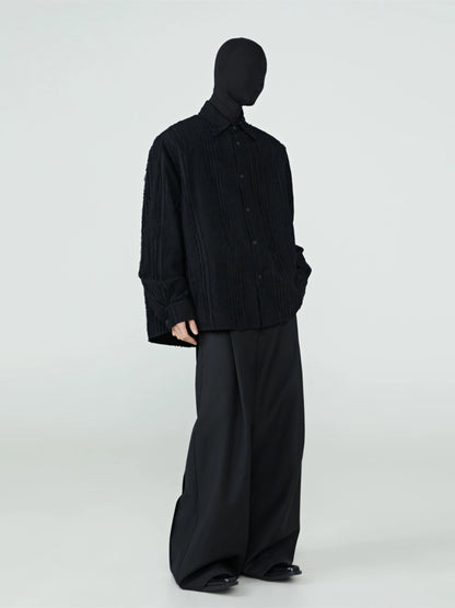 FRKM SCD Raw Edges Stitched Loose Long Sleeve Top - INA.
