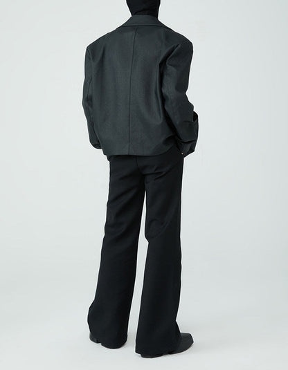 FRKM SCD SS Buckle Minimalist PU Leather Black Slim Fit Jacket - ISAAC.