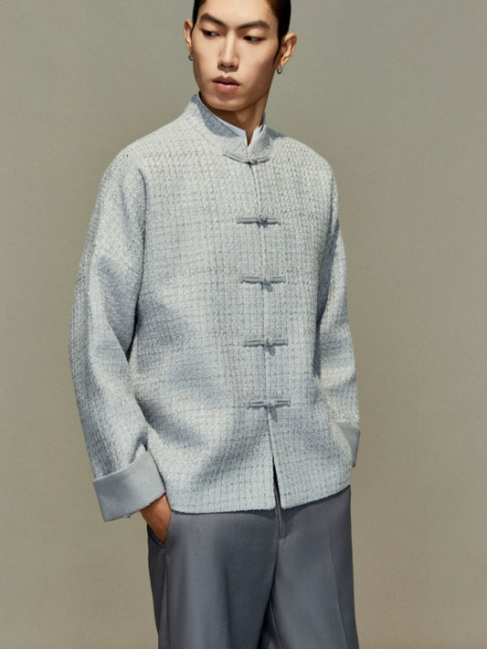 OWNLIFE Tang tweed buckle high end coat  - KENDY.