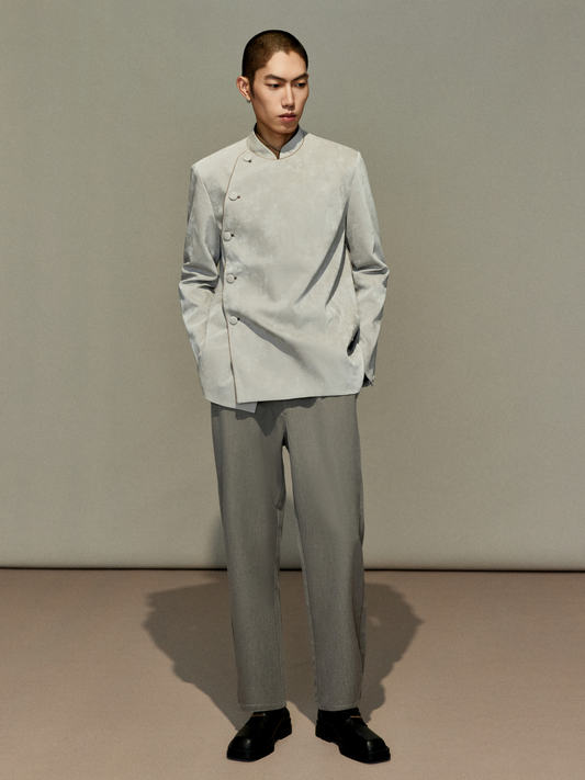 OWNLIFE elasticated waist slim straight pants - CHRISSY.