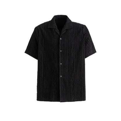 FRKM SCD Fleece panels/raw fringe Short sleeve shirt T-shirt - EDEN.