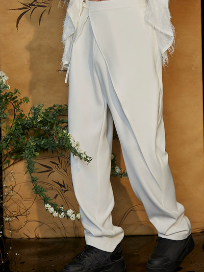 JIECHI  loose casual wide-leg trousers - TYLER.