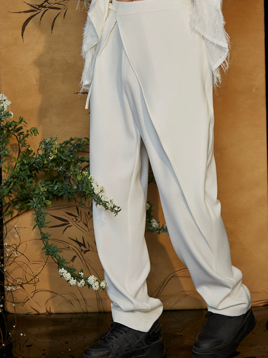 JIECHI  loose casual wide-leg trousers - TYLER.