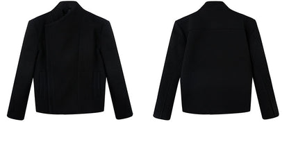 FRKM SCD Deconstructed Scan Flaplar Tweed V-Neck Twill Jacket - ELORY.