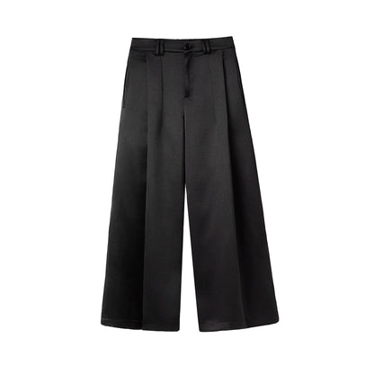 FRKM SCD Gilded Satin Drape Loose Wide-leg Pants and Top - GRANT.