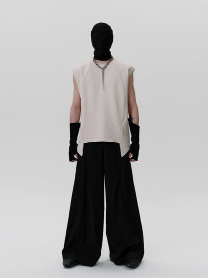 FRKM SCD Deconstructed Sleeveless Shoulder Vest - IRIS.