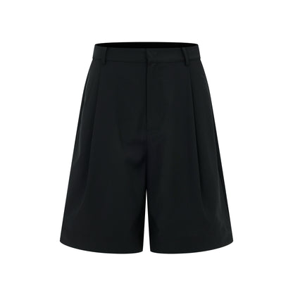 OWNLIFE Cool Wool Slimming Cropped Shorts - RICH.
