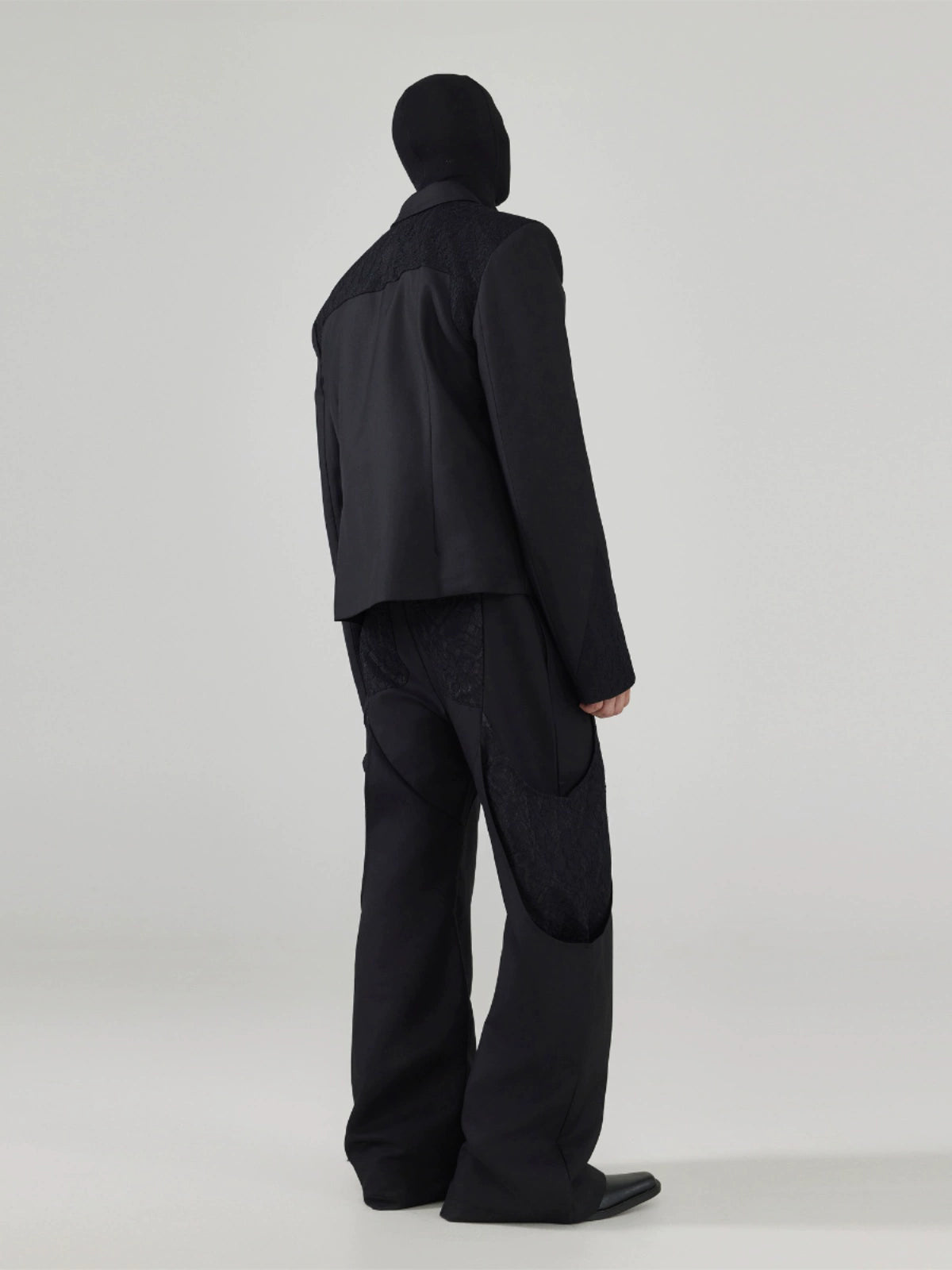 FRKM SCD Lace Panels Irregular Casual Slim Fit Blazer and Pant Set - NARA.
