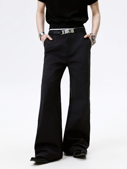 FRKM SCD Black Straight Casual Bootcut Basic Pants - XYLO.