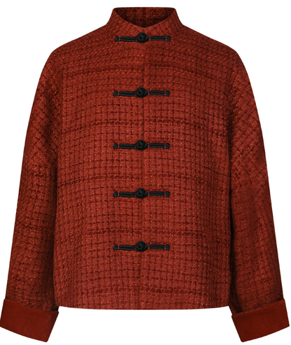 OWNLIFE Tang tweed buckle high end coat  - KENDY.