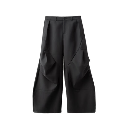 FRKM SCD Three-Dimensional Pleated diamond WideLeg Scimitar Pants-JASPER.