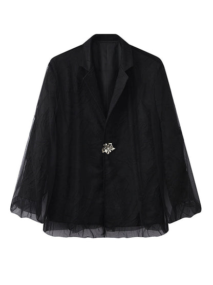 JIECHI silhouette high-end loose suit top- GREG.