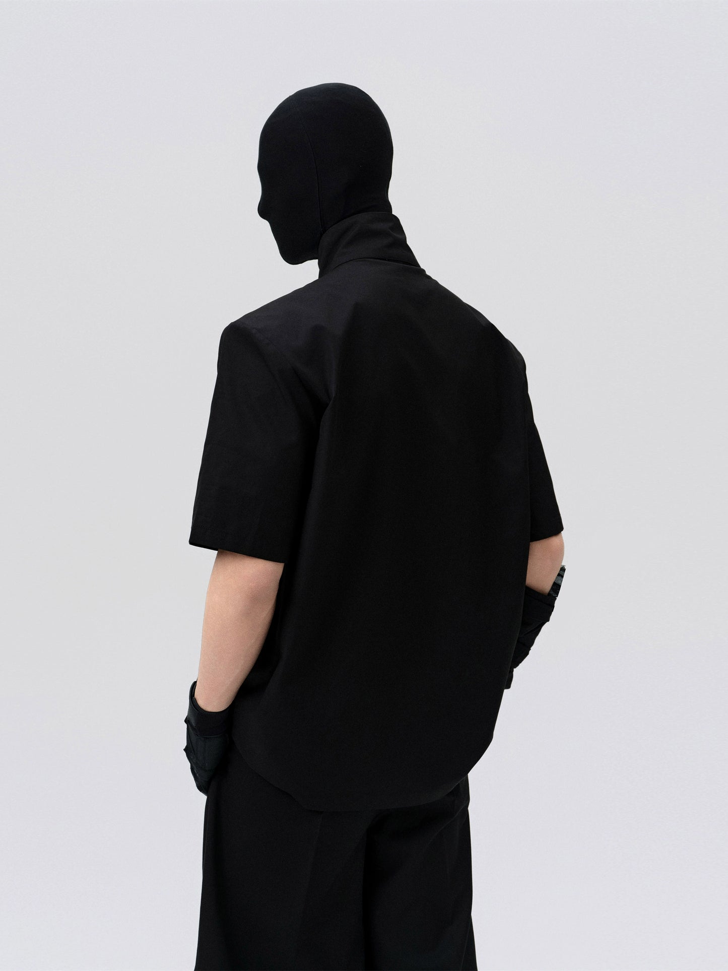FRKM SCD Three-Dimensional Large Lapel Detachable 3D Cropped Shirt - UNA.