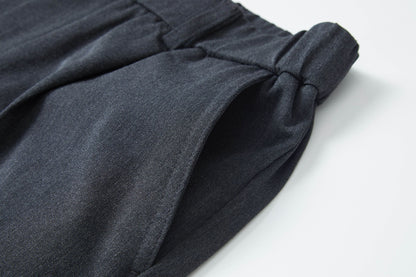 OWNLIFE elasticated waist slim straight pants - CHRISSY.