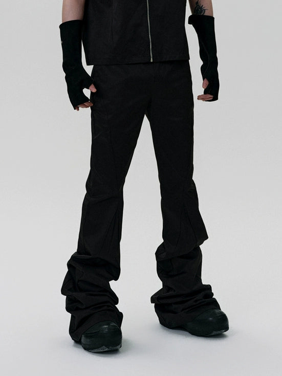 FRKM SCD x 2er0 Collaboration Bootcut Pleated Loose Casual Pants - KARINA.