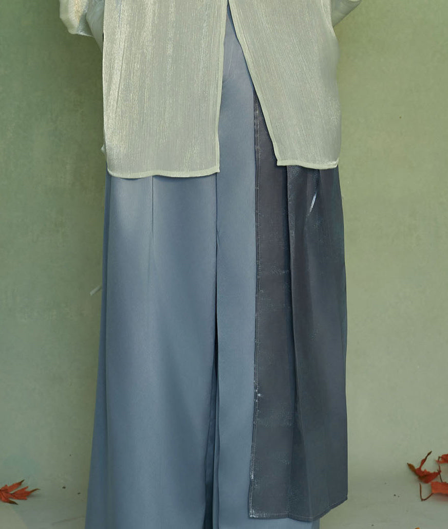 JIECHI horse-faced culottes loose casual trousers- TRISTAN.