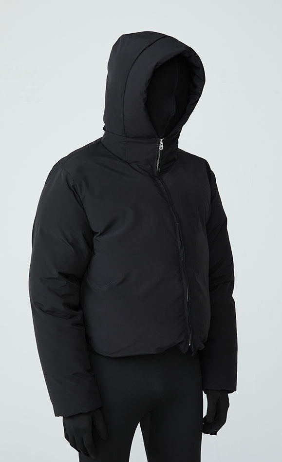 FRKM SCD FW Unisex Short Hooded Solid Color Super Thick All-Match Down Jacket - OLAF.