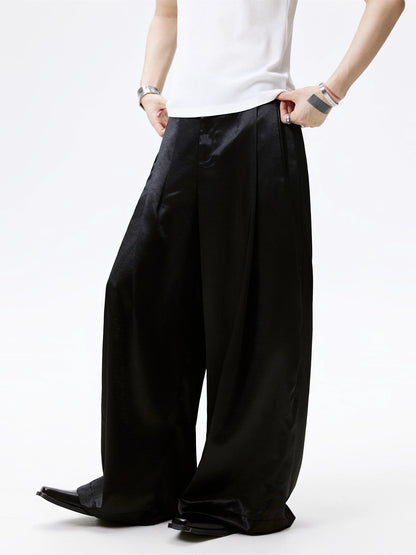 FRKM SCD Gilded Satin Drape Loose Wide-leg Pants and Top - GRANT.