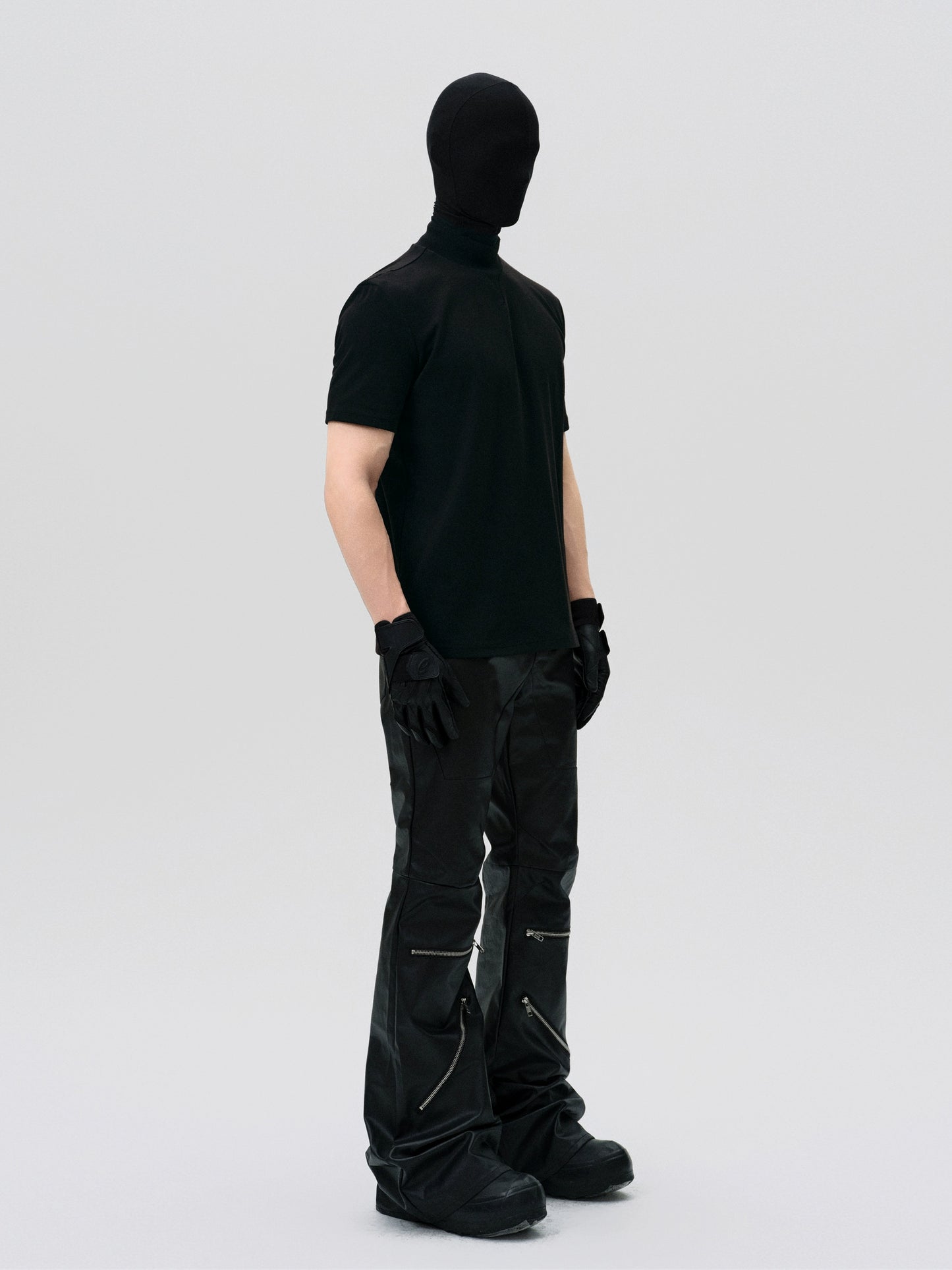 FRKM SCD Solona Fishbone Wide Shoulder Short Sleeve T-Shirt - NATHAN.