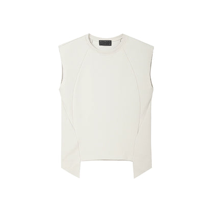 FRKM SCD Deconstructed Sleeveless Shoulder Vest - IRIS.