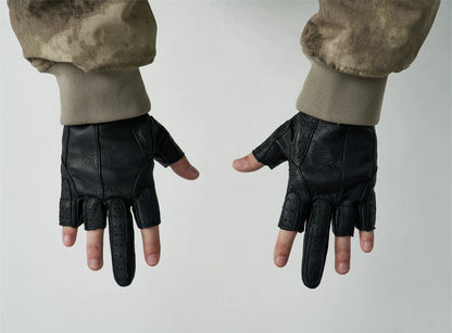 FRKM SCD 24F W Real Sheepskin Middle Finger Commuter Cycling Antique Abrasion Gloves- RENT