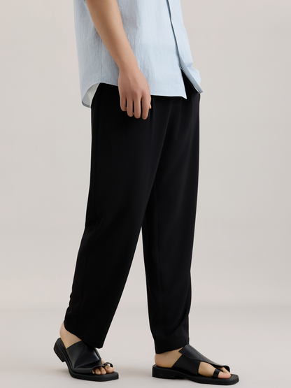 OWNLIFE slimming anti-wrinkle cool elastic waist pants - TREY.