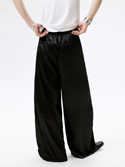 FRKM SCD Gilded Satin Drape Loose Wide-leg Pants and Top - GRANT.