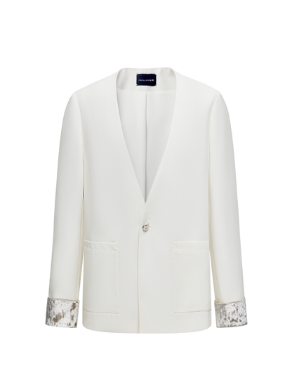 OWNLIFE worsted wool turn-sleeve casual suit - WILLIE.