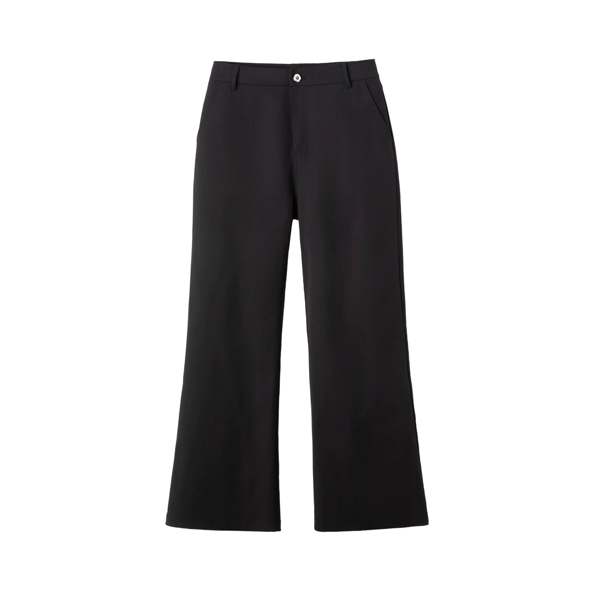 FRKM SCD Black Straight Casual Bootcut Basic Pants - XYLO.