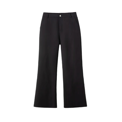 FRKM SCD Black Straight Casual Bootcut Basic Pants - XYLO.