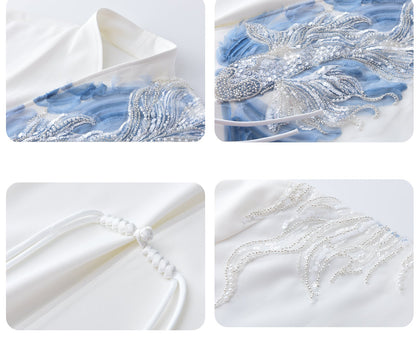 JIECHI  short-sleeved men's embroidered shirt - BASS.